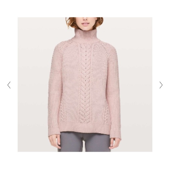 Lululemon Pink Mock neck Sweater